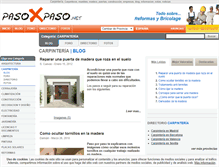 Tablet Screenshot of carpinteria.pasoxpaso.net