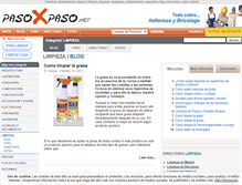 Tablet Screenshot of limpieza.pasoxpaso.net