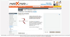 Desktop Screenshot of licencias-y-documentos.pasoxpaso.net